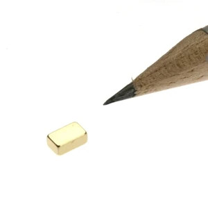 Bloque magnético 5,0 x 3,0 x 2,0 mm N52 oro - sujeta 550 g