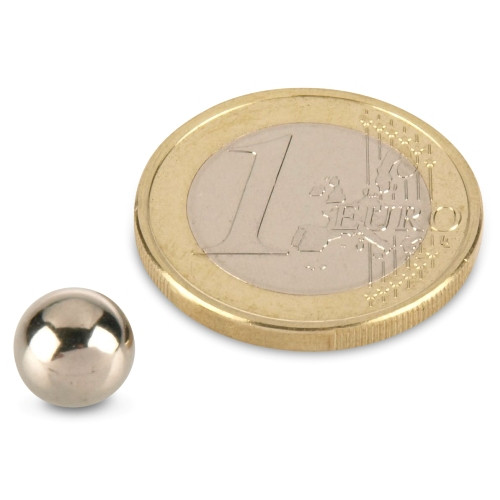 bola de acero Ø 8,0 mm níquel - ¡no es un imán!