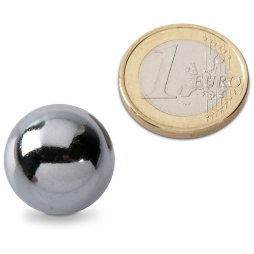 Esfera magnética Ø 19,0 mm cromo N38 - sujeta 5,7 kg