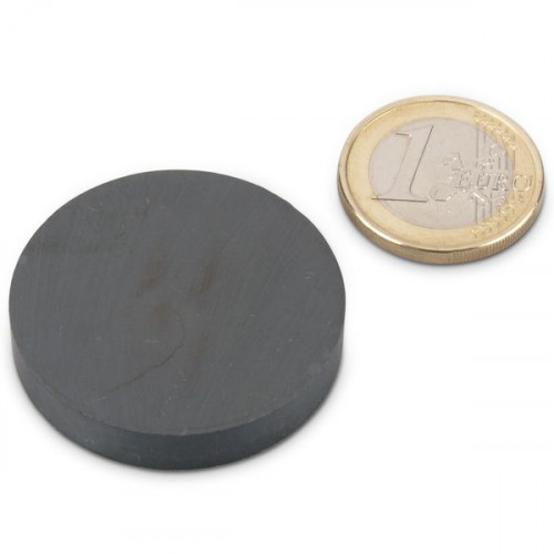 Disco magnético Ø 36,0 x 6,5 mm HF 24/16 ferrita - sujeta 1,8 kg