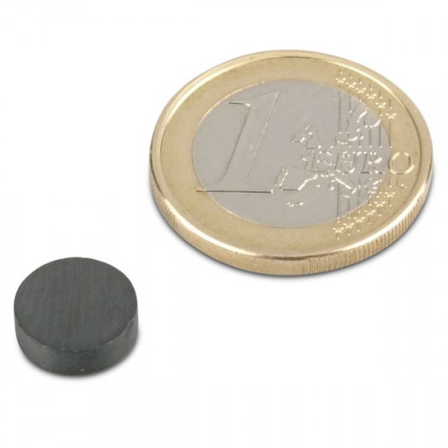 Disco magnético Ø 10,0 x 3,0 mm Y30 ferrita - sujeta 250 g